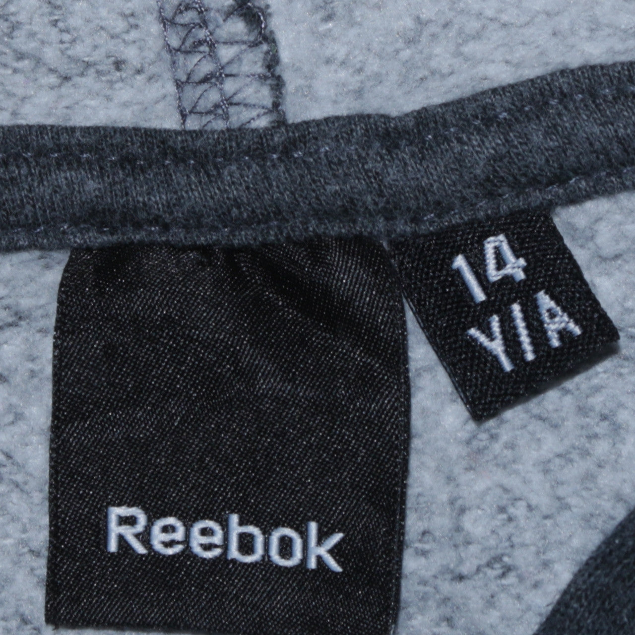 Reebok Boys Grey Pullover Hoodie 14 Years Hooded Fleece Sweatshirt