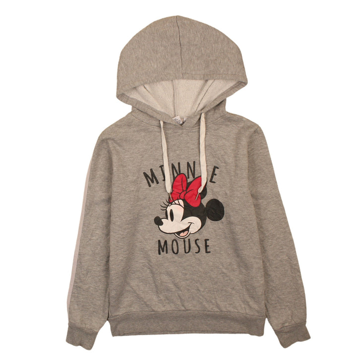 Disney Women's Grey Minnie Mouse Graphic Pullover Hoodie Size S