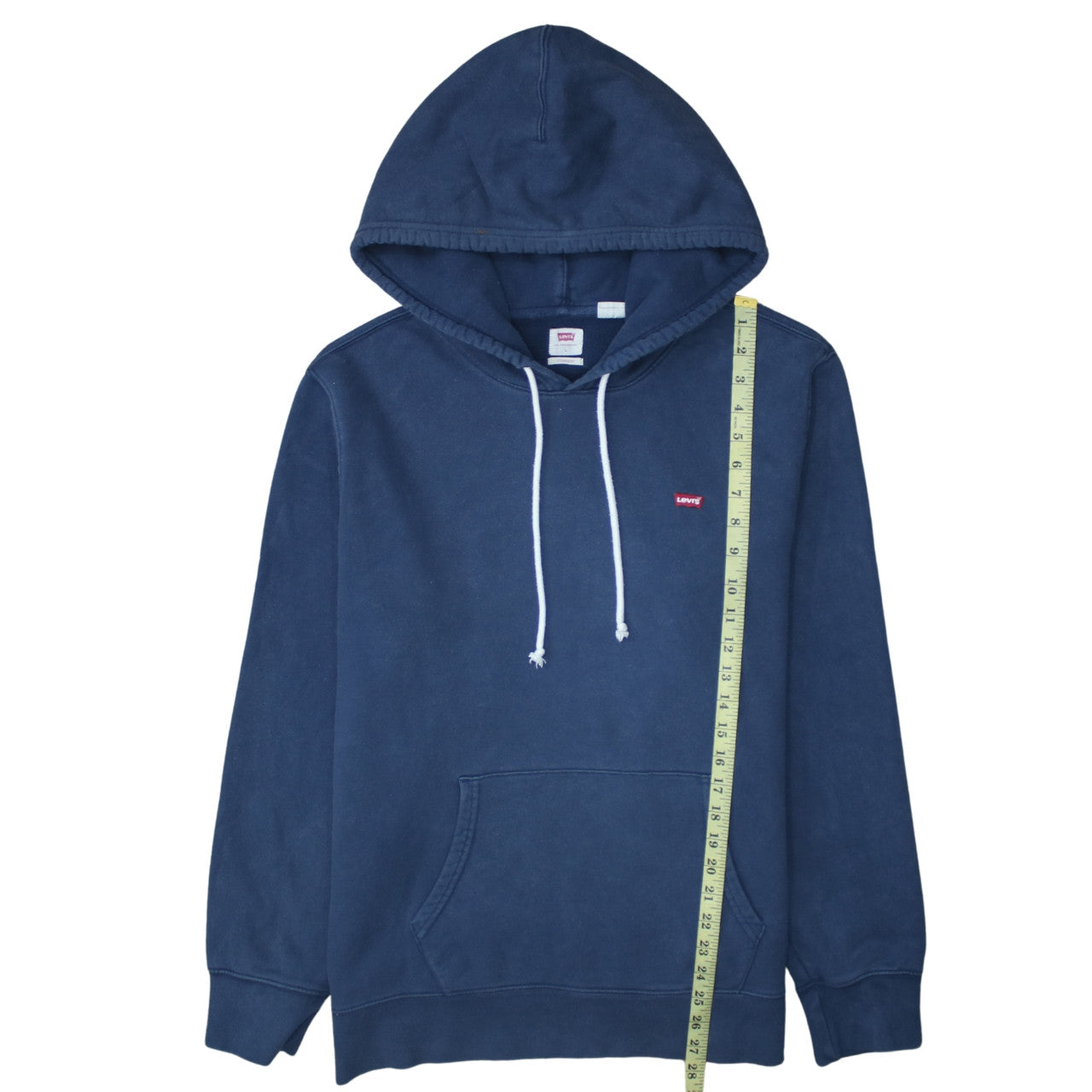 Levi's Men's Blue Pullover Hoodie L Regular Fit Cotton Blend