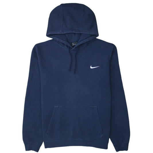 Nike Mens Blue Pullover Hoodie Medium Regular Fit Fleece Sportswear