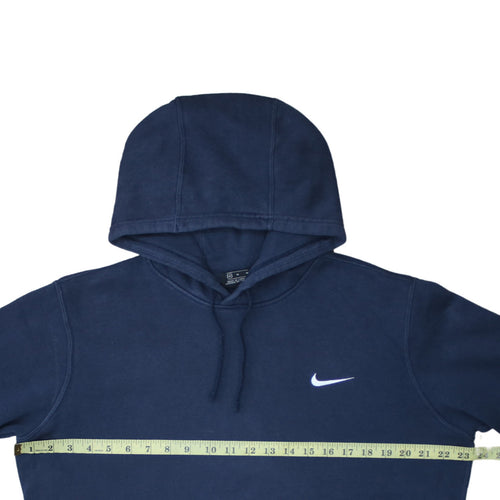 Nike Mens Blue Pullover Hoodie Medium Regular Fit Fleece Sportswear