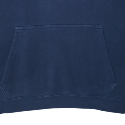 Nike Mens Blue Pullover Hoodie Medium Regular Fit Fleece Sportswear