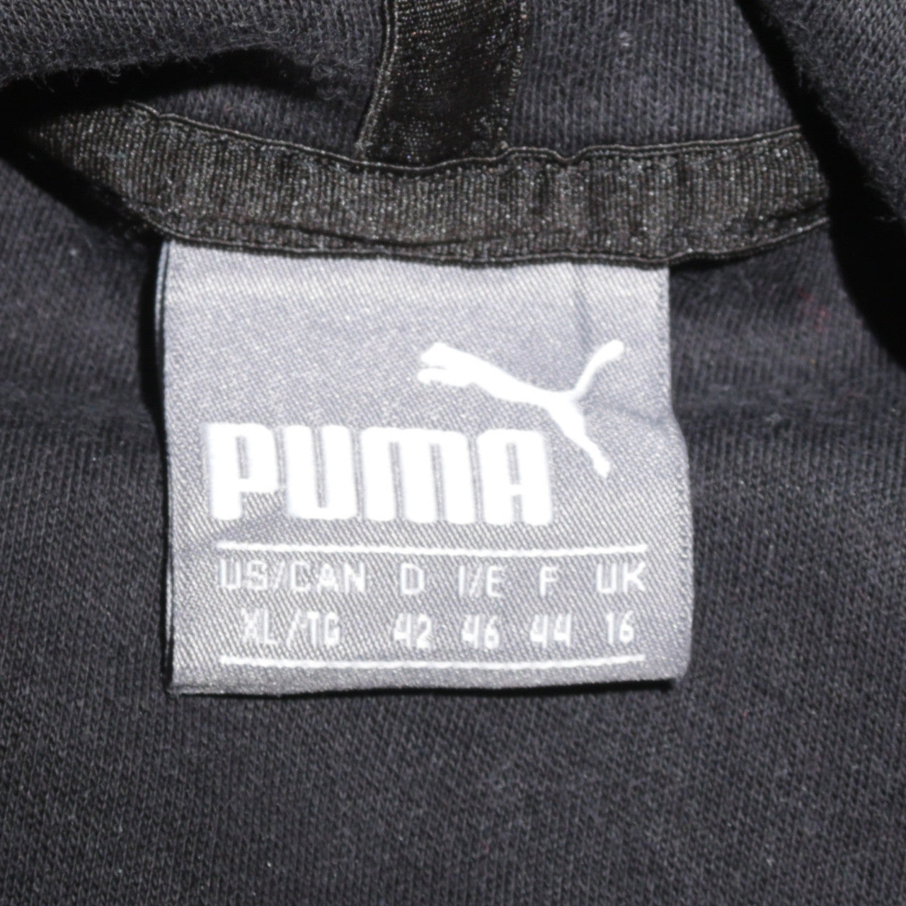 Puma Womens Black XL Relaxed Fit Pullover Hoodie
