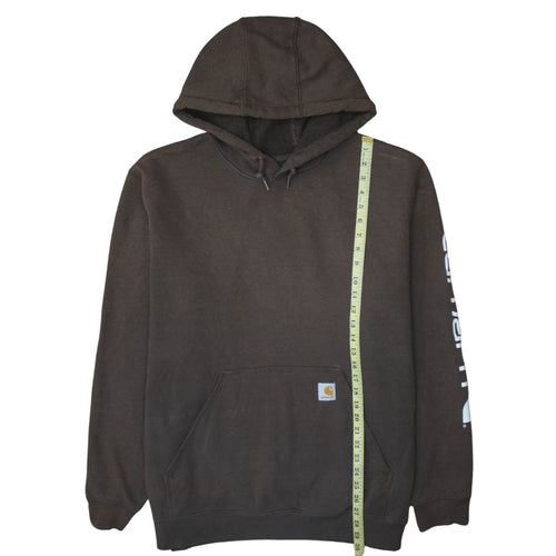 Carhartt Men's Brown XL Pullover Hoodie Workwear Fleece