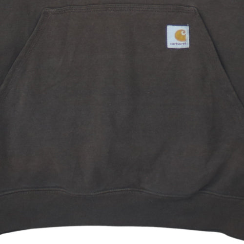 Carhartt Men's Brown XL Pullover Hoodie Workwear Fleece