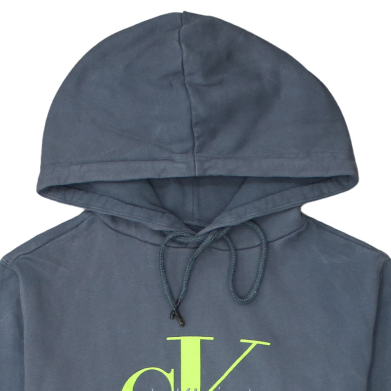 Calvin Klein Jeans Men's Grey Pullover Hoodie Size S Logo Fleece