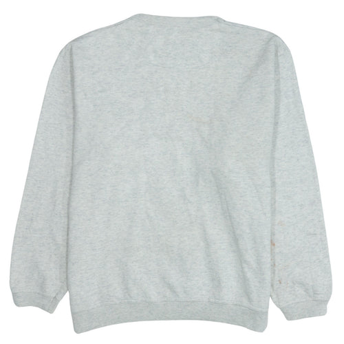 Champion Men's Grey Logo Pullover Sweatshirt Size L Regular Fit