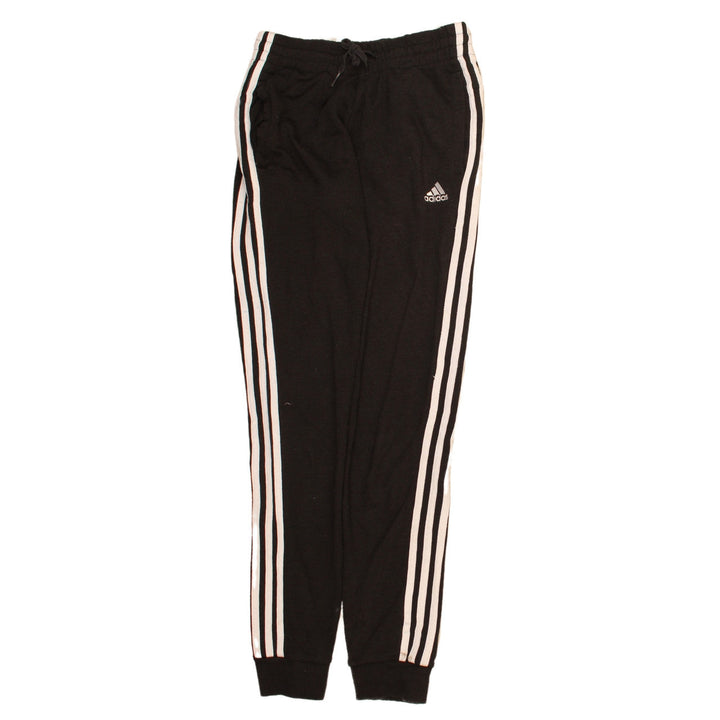 Adidas Womens Black XS Jogger Trousers with Stripes