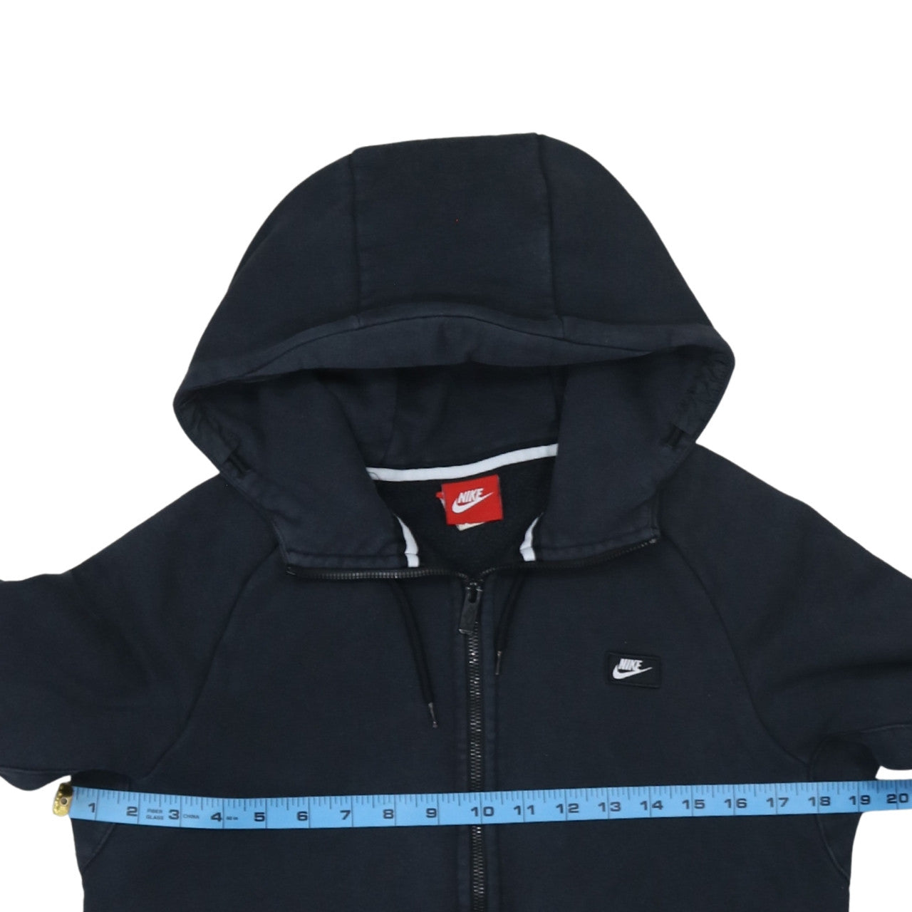Nike Men's Black Full Zip Fleece Hoodie Size S Regular Fit