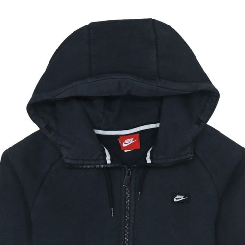 Nike Men's Black Full Zip Fleece Hoodie Size S Regular Fit