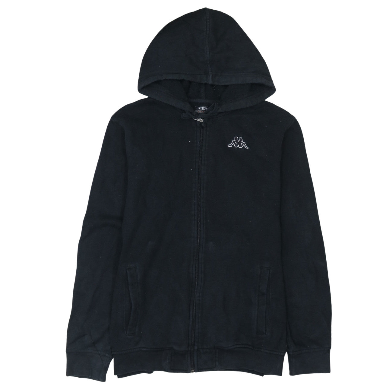 Kappa Men’s Black Full Zip Hoodie L Fleece Sportswear