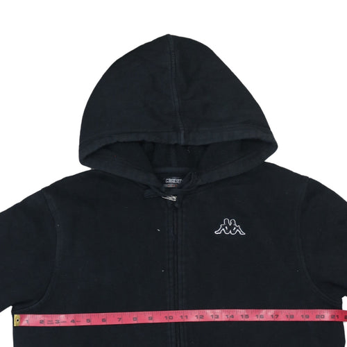 Kappa Men’s Black Full Zip Hoodie L Fleece Sportswear