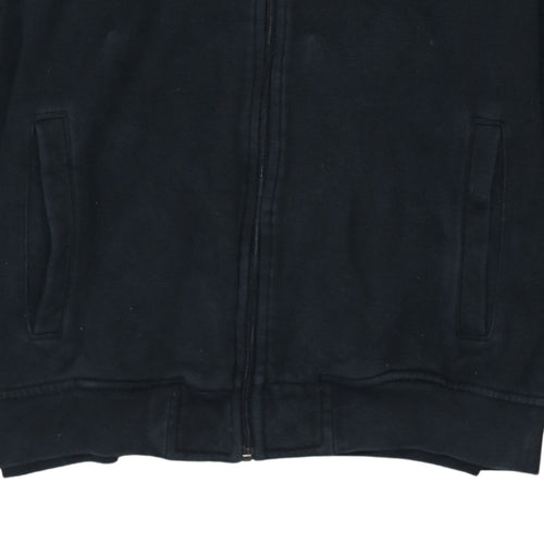 Kappa Men’s Black Full Zip Hoodie L Fleece Sportswear