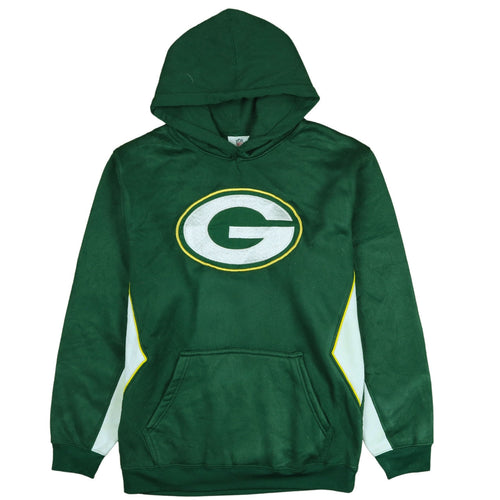 NFL Team Apparel Boys Green Hooded Pullover Sweatshirt Youth XL