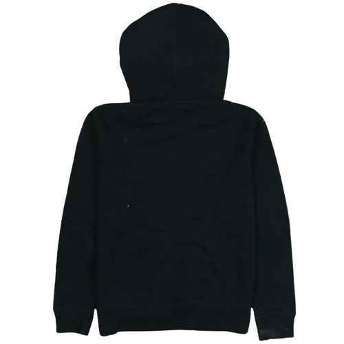 Champion Boys Black Pullover Fleece Hoodie M Logo Embroidered