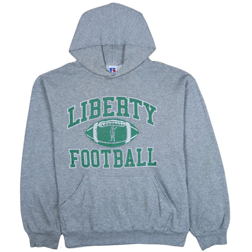 Russell Athletic Men’s Grey Liberty Football Pullover Hoodie L