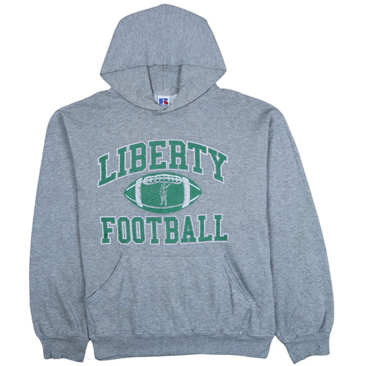 Russell Athletic Men’s Grey Liberty Football Pullover Hoodie L