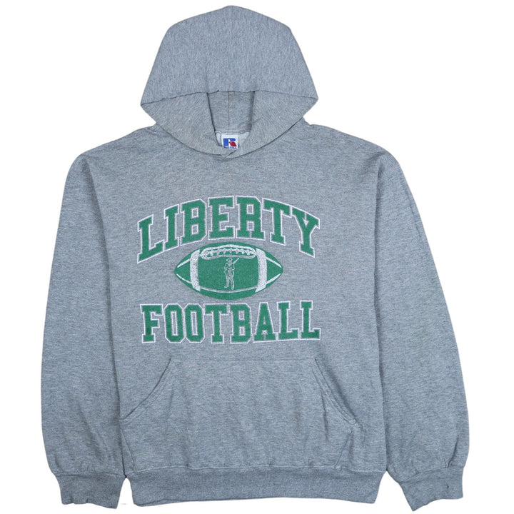 Russell Athletic Men’s Grey Liberty Football Pullover Hoodie L