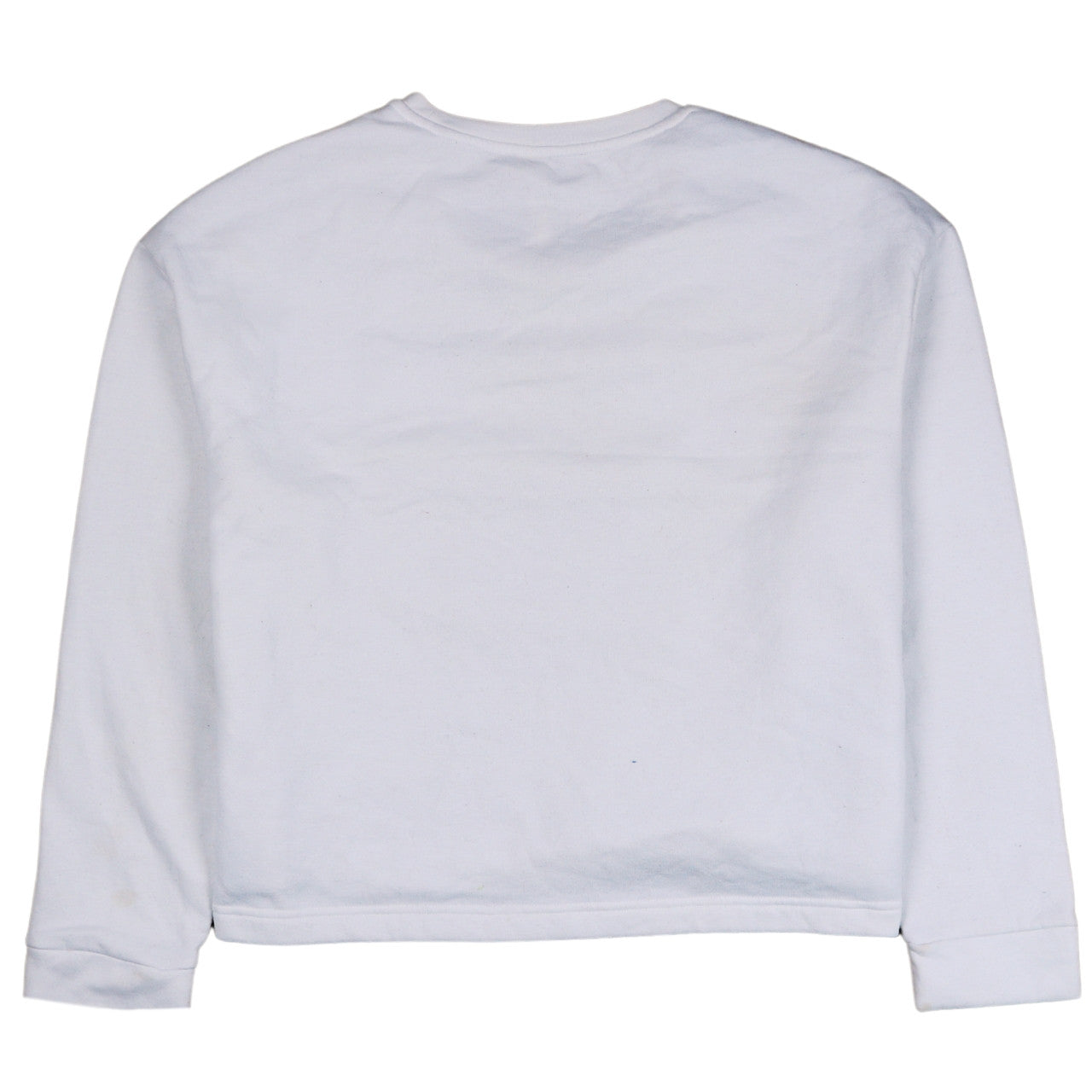 Adidas Women's White XL Crew Neck Pullover Sweatshirt Logo Print