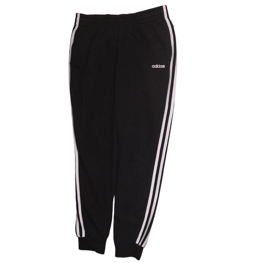 Adidas Womens Black 12-14 Jogger Sweatpants Elastic Waist