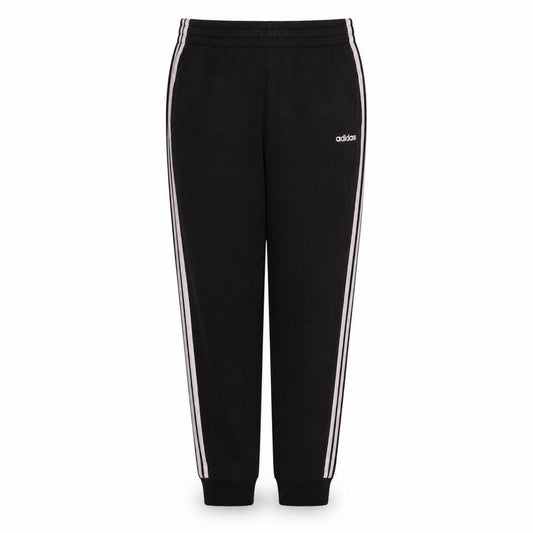 Front view of Adidas women’s black 12-14 jogger sweatpants elastic waist