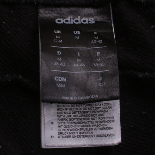 Adidas Womens Black 12-14 Jogger Sweatpants Elastic Waist