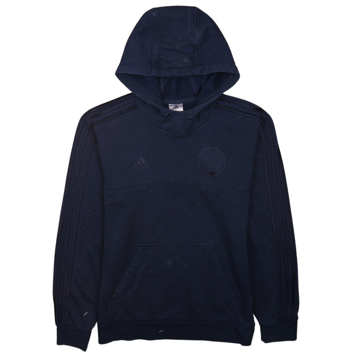 adidas Men's Blue Pullover Hoodie Small Sports Fleece Logo