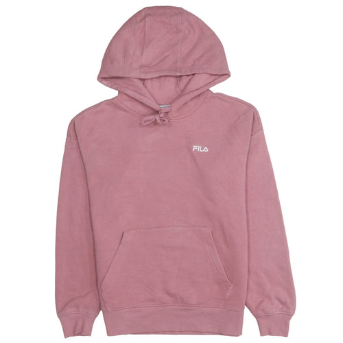 Fila Women’s Pink Pullover Hoodie Small Cotton Blend Casual