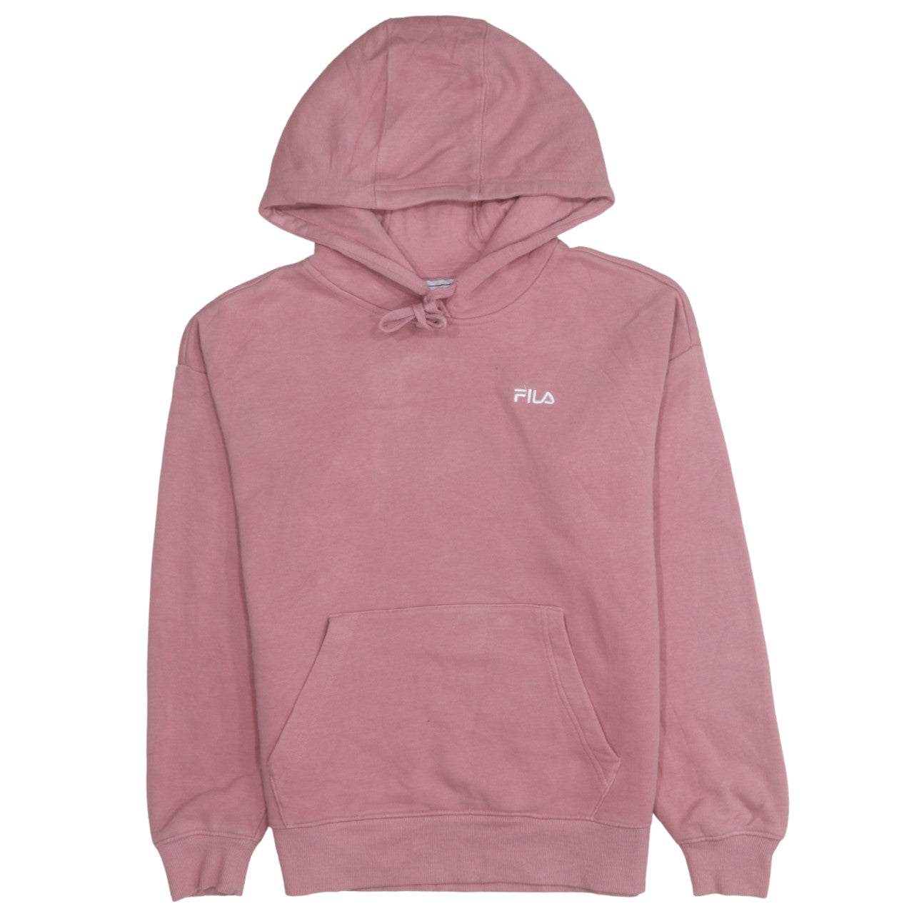 Fila Women’s Pink Pullover Hoodie Small Cotton Blend Casual