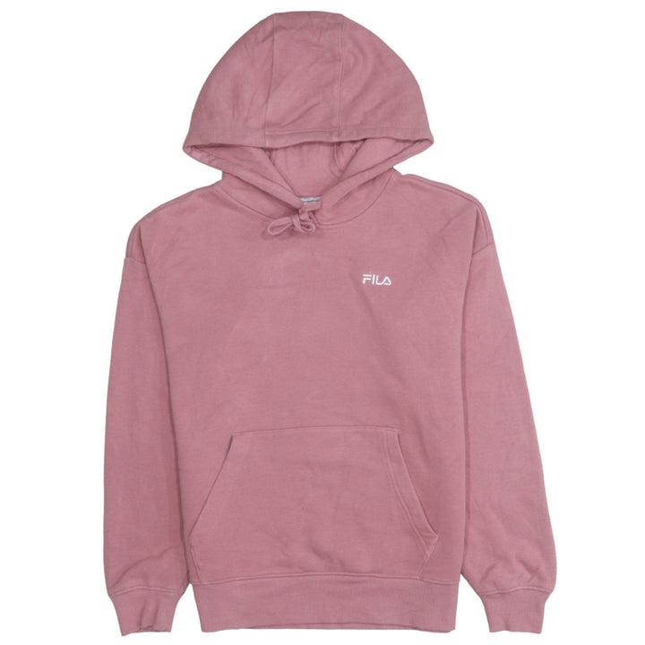 Fila Women’s Pink Pullover Hoodie Small Cotton Blend Casual