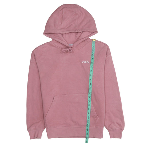 Fila Women’s Pink Pullover Hoodie Small Cotton Blend Casual