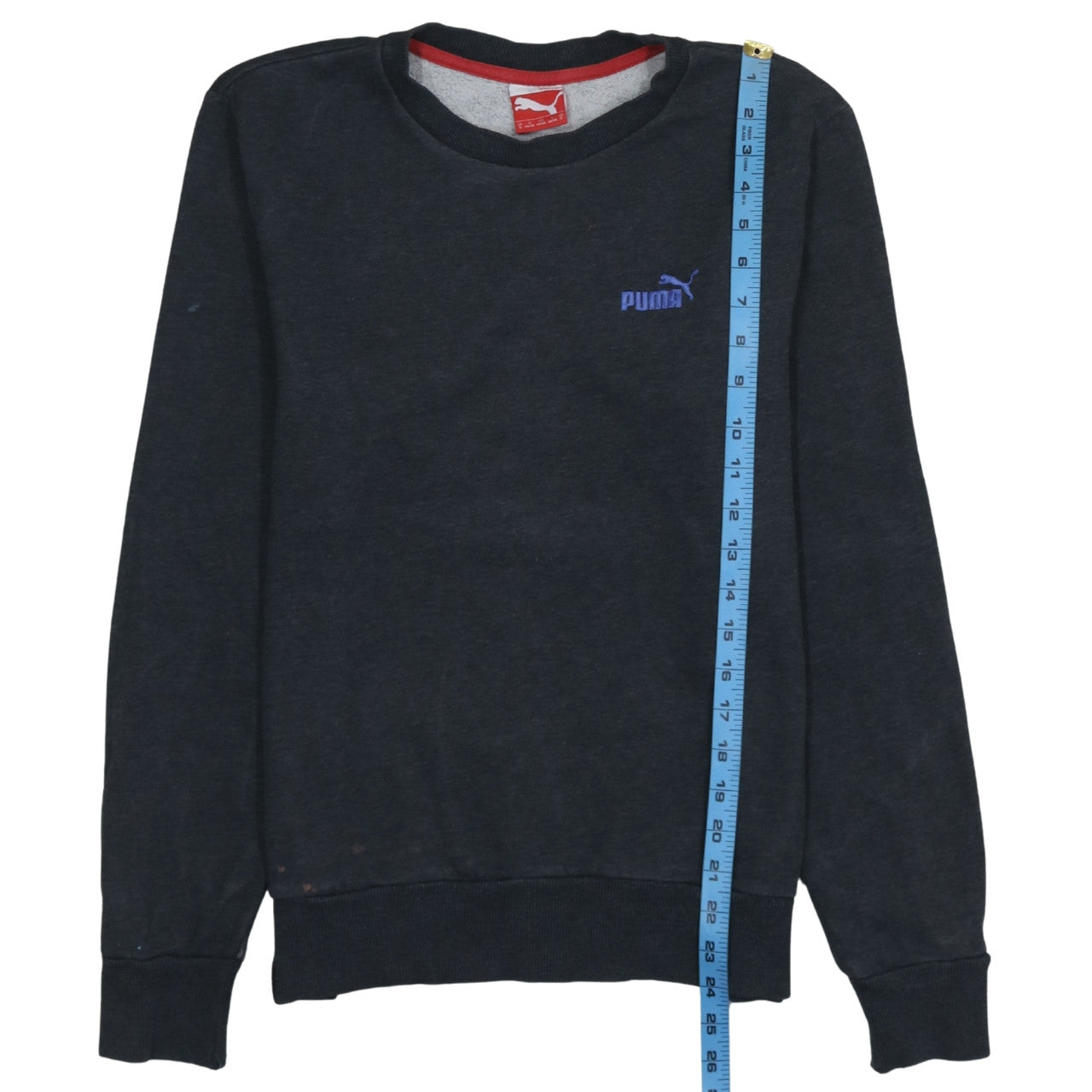 Puma Women's Black Small Crew Neck Pullover Sweatshirt