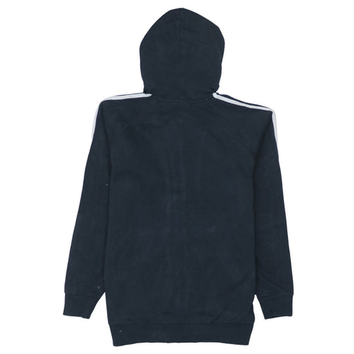 Adidas Boys Black Full Zip Hoodie 15-16 Years Essentials Sportswear