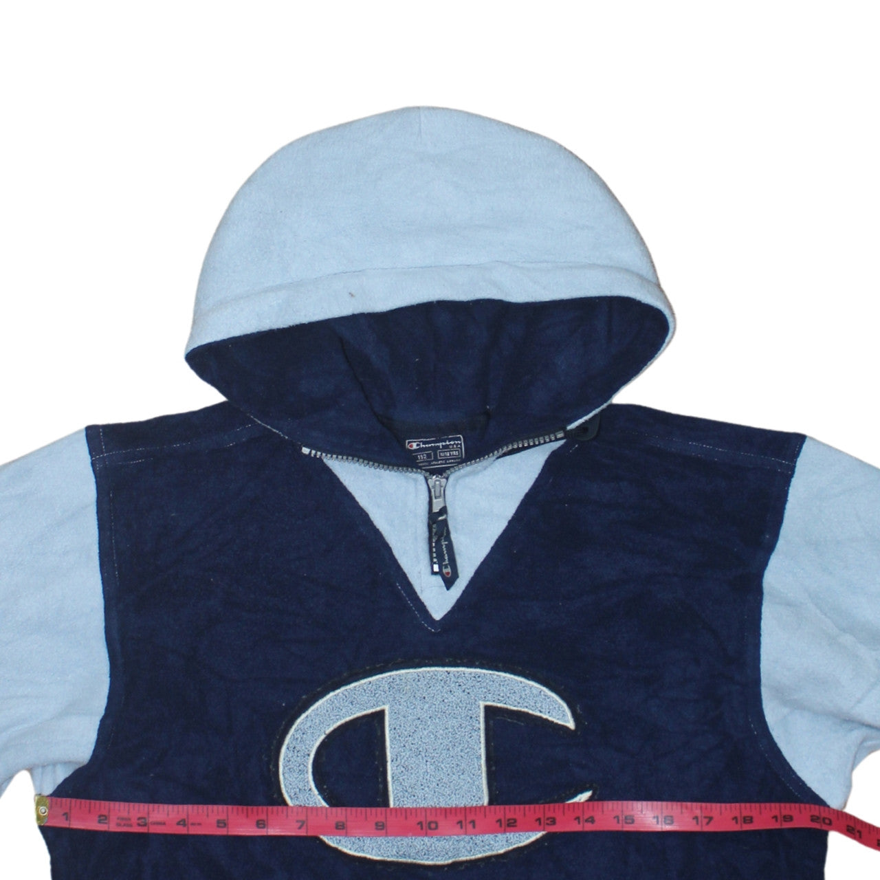 Champion Boys Blue Hoodie 11-12 Years Pullover Fleece Athletic Style