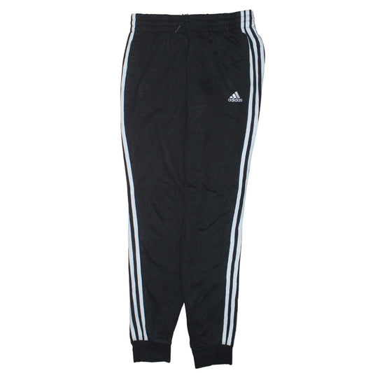 adidas Womens Black XS Jogger Trousers with Three Stripes