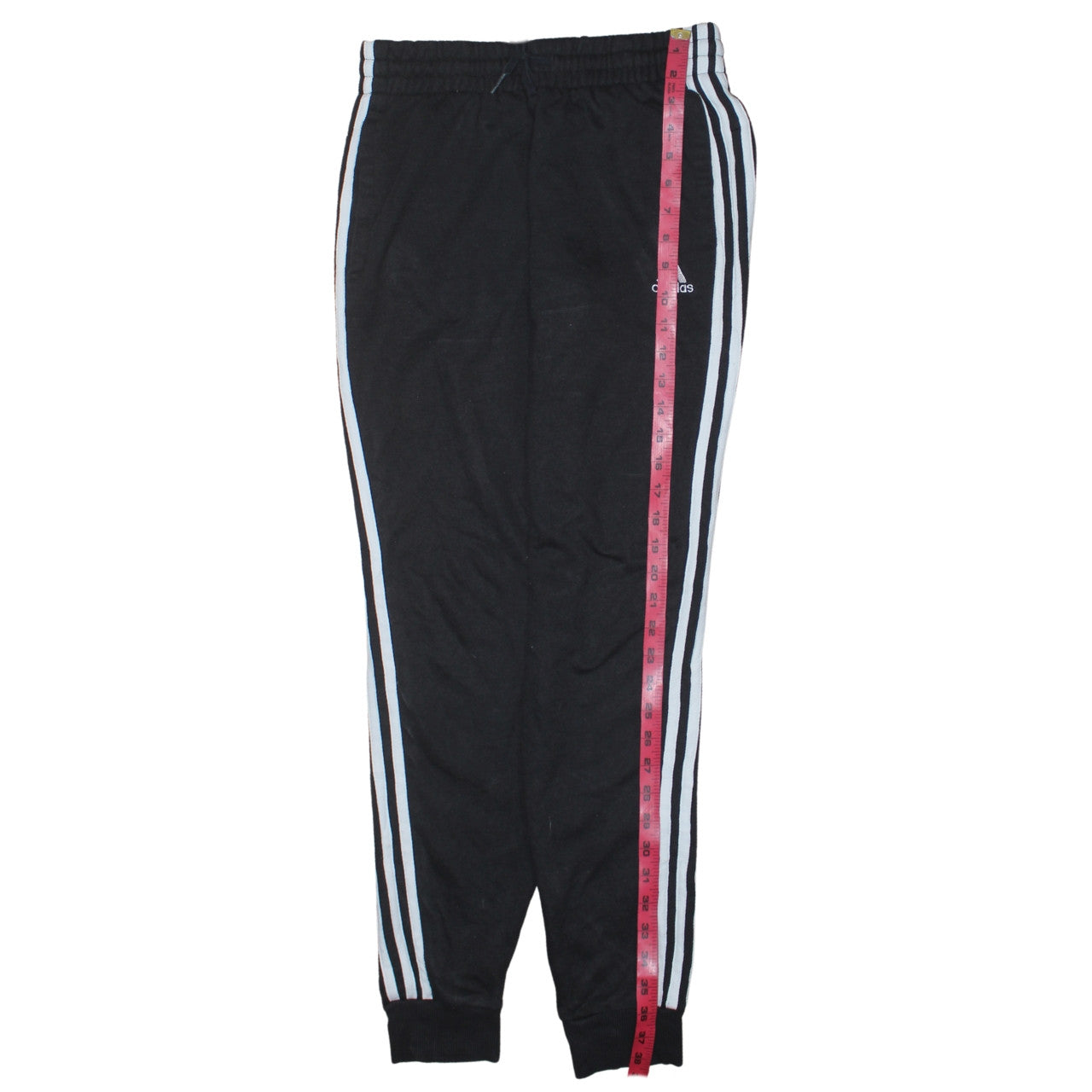 adidas Womens Black XS Jogger Trousers with Three Stripes