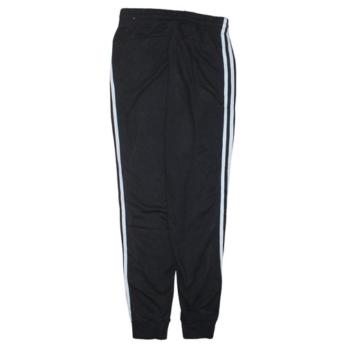 adidas Womens Black XS Jogger Trousers with Three Stripes