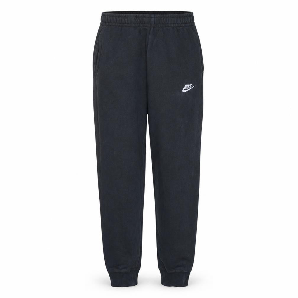 Front view of Nike Men's Black Jogger Trousers, size S, Elastic Waist Cuffed