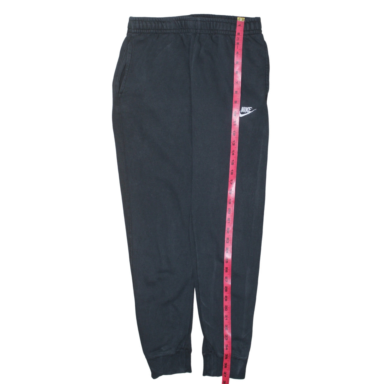 Nike Men's Black Jogger Trousers Size S Elastic Waist Cuffed