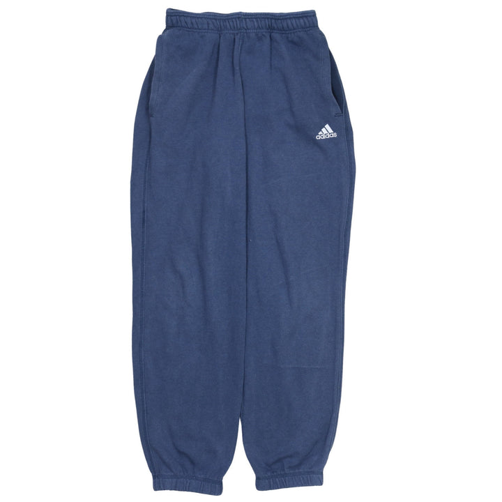 Adidas Men Blue Sweatpants Size S Regular Fit Fleece Joggers