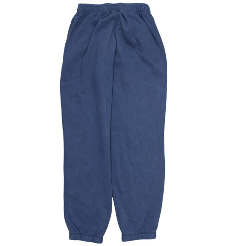 Adidas Men Blue Sweatpants Size S Regular Fit Fleece Joggers