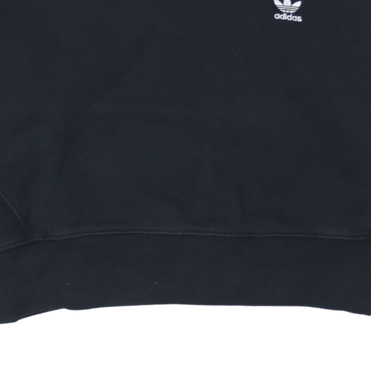 Adidas Womens Black Hoodie Size 8 Cropped Pullover Hooded Sweatshirt