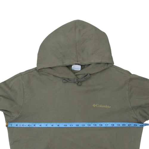Columbia Men’s Green Pullover Hoodie Medium Fleece Outdoor Long Sleeve