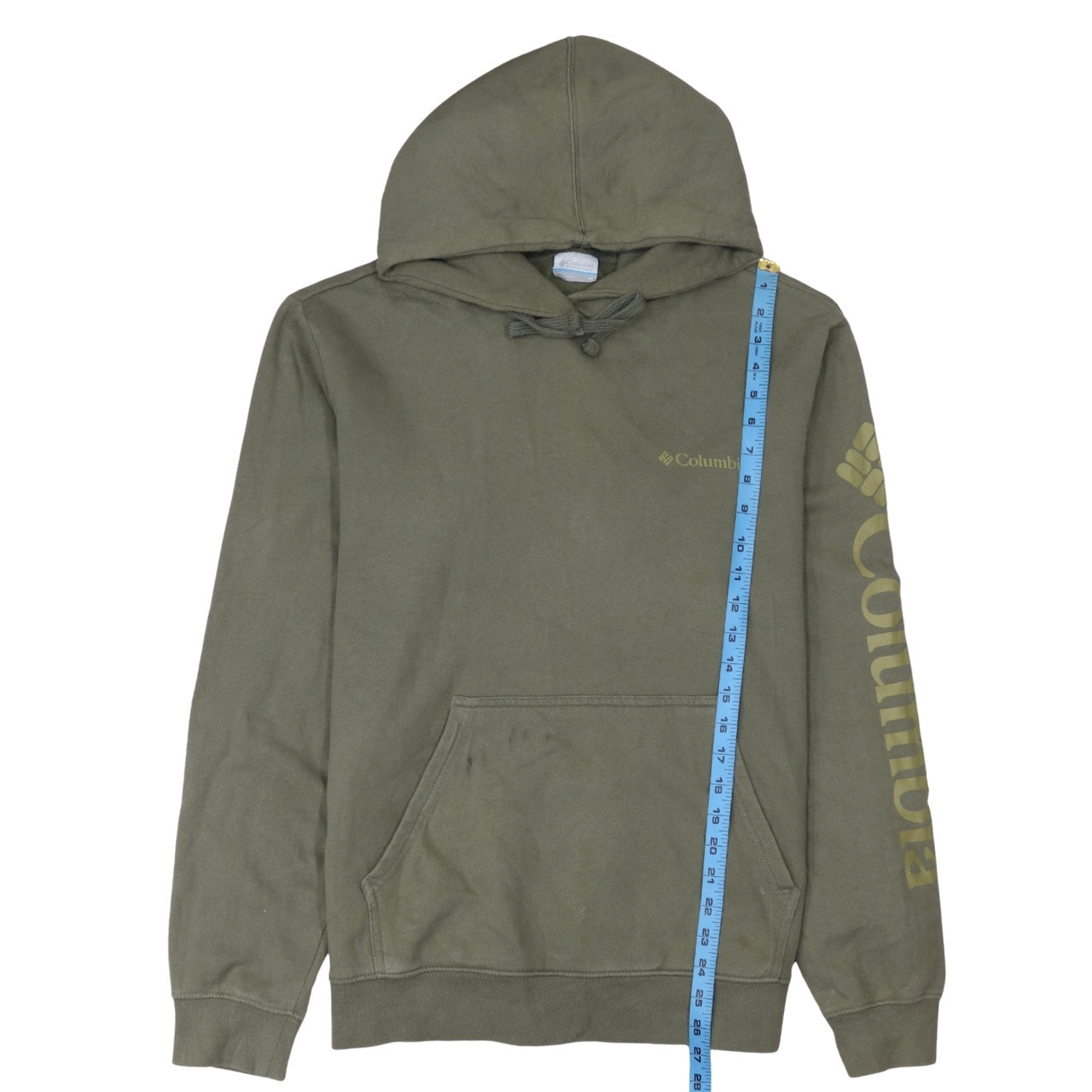 Columbia Men’s Green Pullover Hoodie Medium Fleece Outdoor Long Sleeve