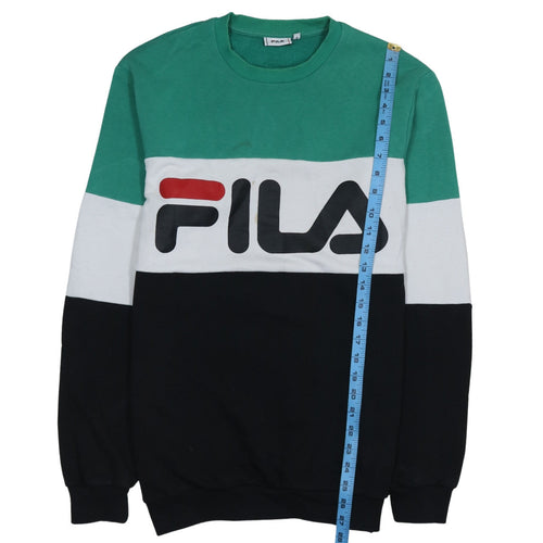 FILA Mens Multicoloured Crew Neck Pullover Sweatshirt L