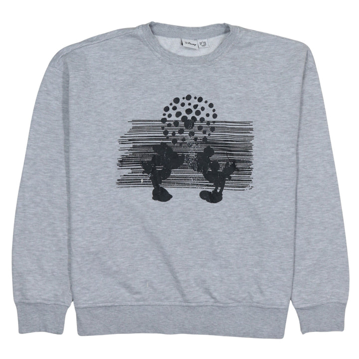 Disney Women Grey Mickey Mouse Print Sweatshirt Size Small UK10/12