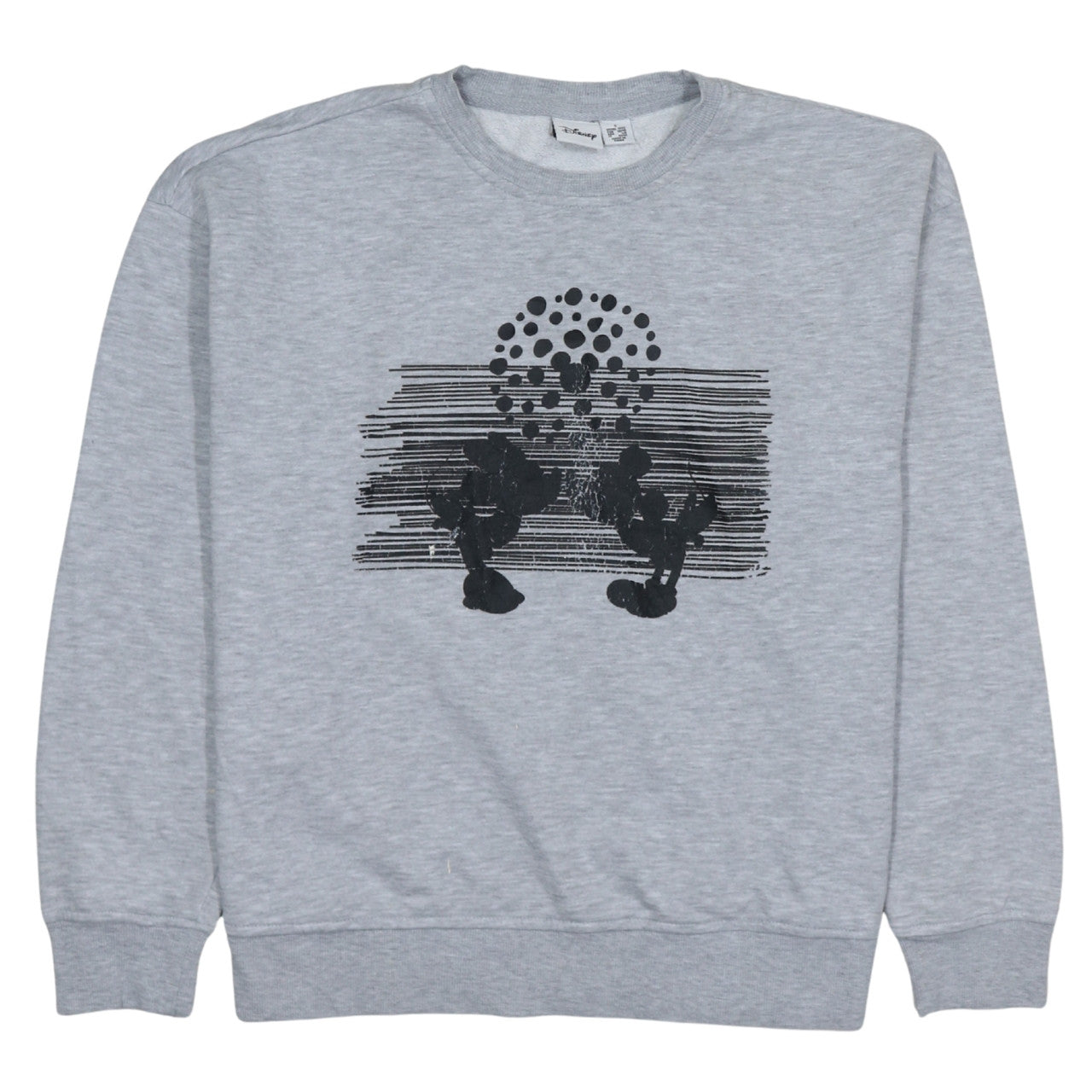 Disney Women Grey Mickey Mouse Print Sweatshirt Size Small UK10/12