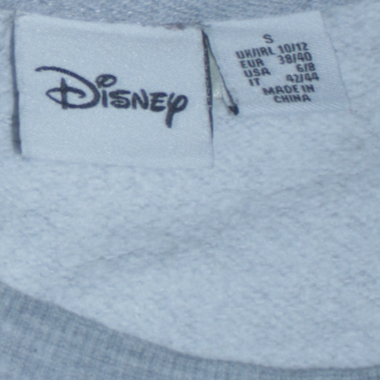 Disney Women Grey Mickey Mouse Print Sweatshirt Size Small UK10/12
