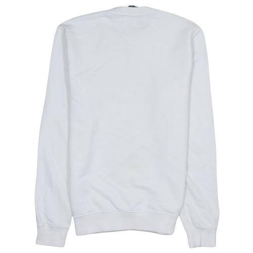 Champion Men's White Medium Crew Neck Logo Sweatshirt