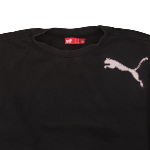 Puma Men's Black 2XL Crew Neck Pullover Sweatshirt